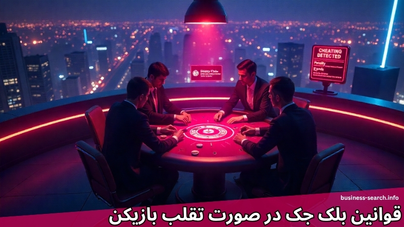قوانین بلک جک در صورت تقلب بازیکن