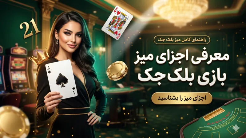 معرفی اجزای میز بازی بلک جک